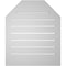 Ekena Millwork Octagonal Top Surface Mount PVC Gable Vent w/ 2"W x 2"P Brickmould Sill Frame, 22"W x 26"H GVPOT22X2603SF - alternate 3
